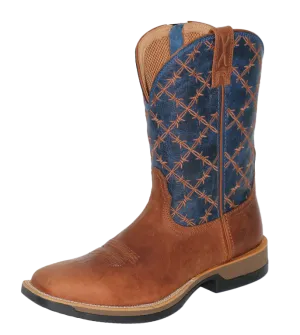 11" Tech X Boot w/ Side Zipper - Saddle & True Blue