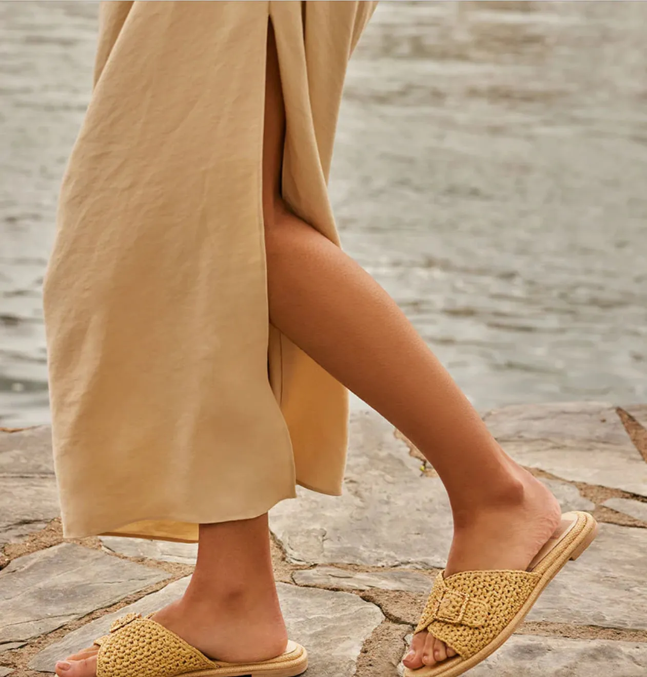 Alfonzo Sandals-Natural Raffia