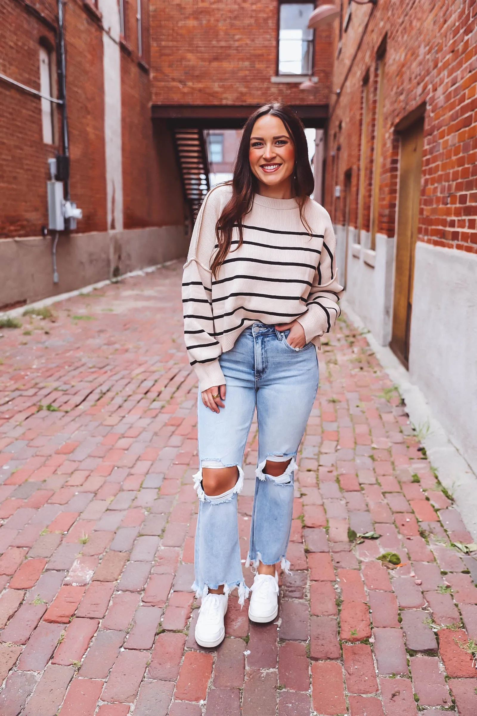 Allison High Rise Straight Leg Denim