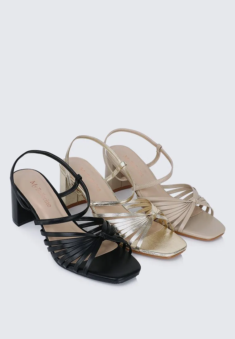 Alma Comfy Heels In Black