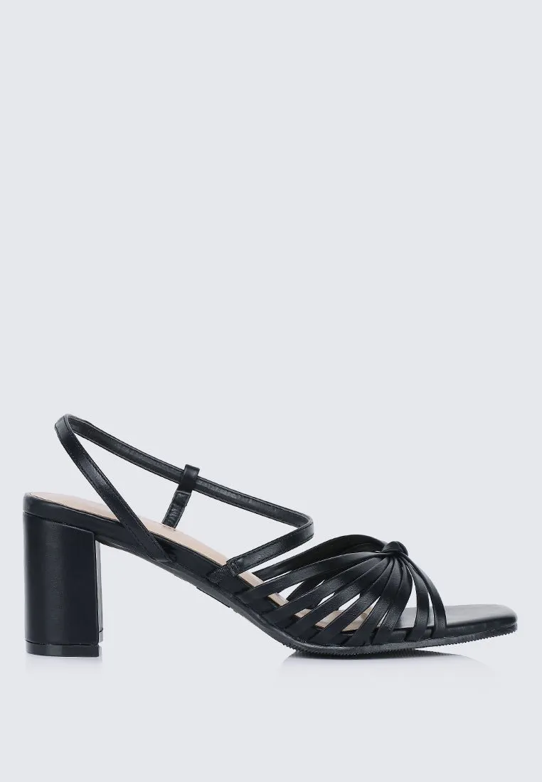 Alma Comfy Heels In Black