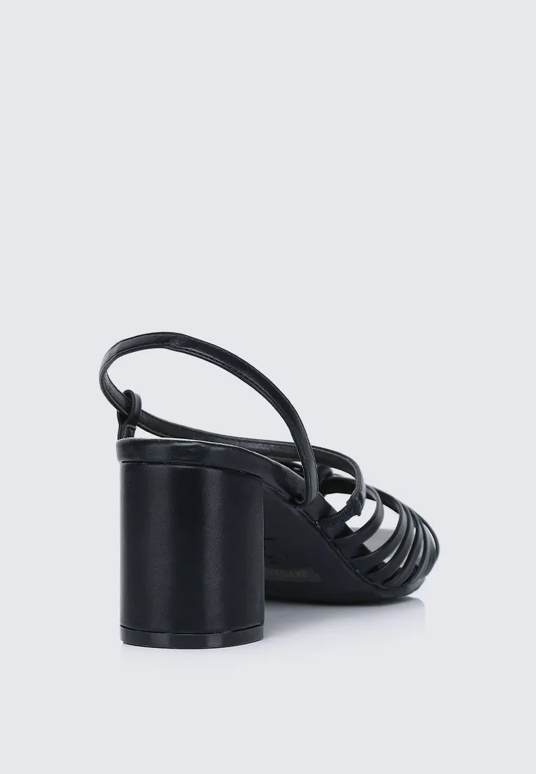 Alma Comfy Heels In Black