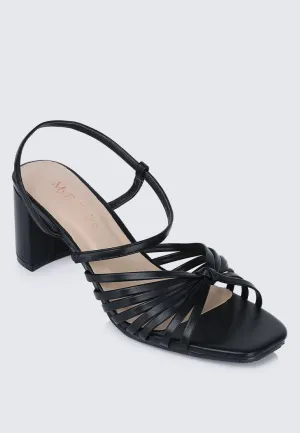 Alma Comfy Heels In Black