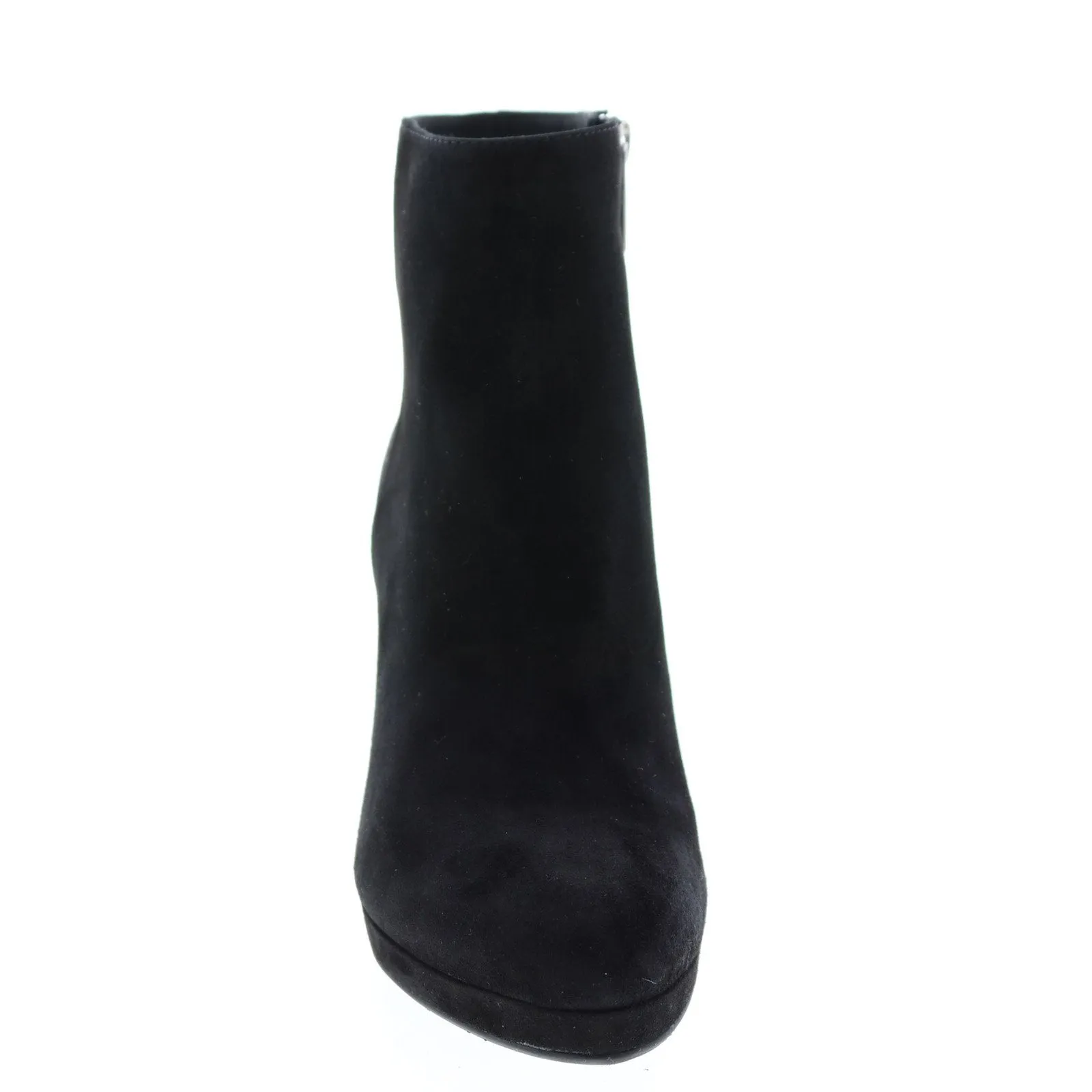 Aquatalia Roxana Dress Suede 34L3600-BLK Womens Black Suede Zipper Ankle & Booties Boots