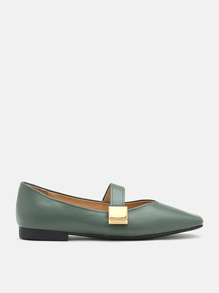 Aubrey Square Toe Mary Jane Flats