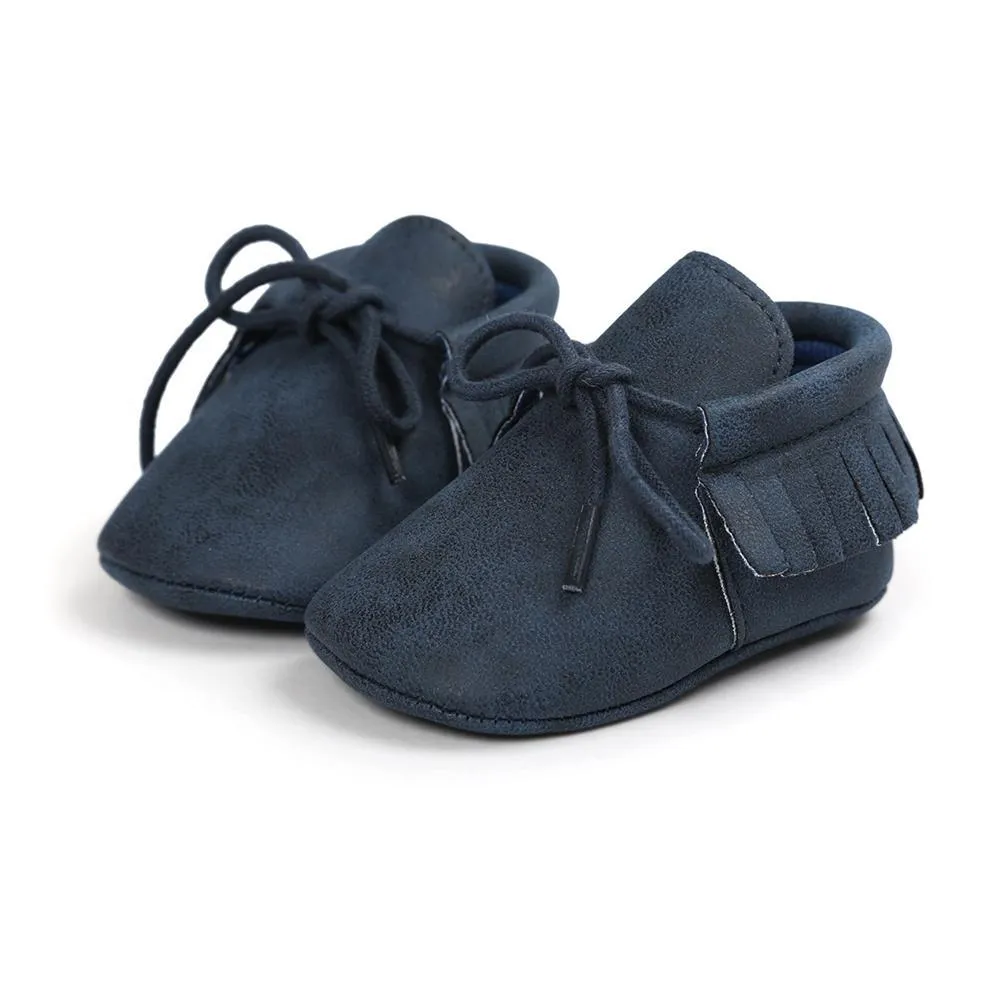 Baby Tassel Lace Up Comfy Flat Shoes Wholesale Shoes For Kids