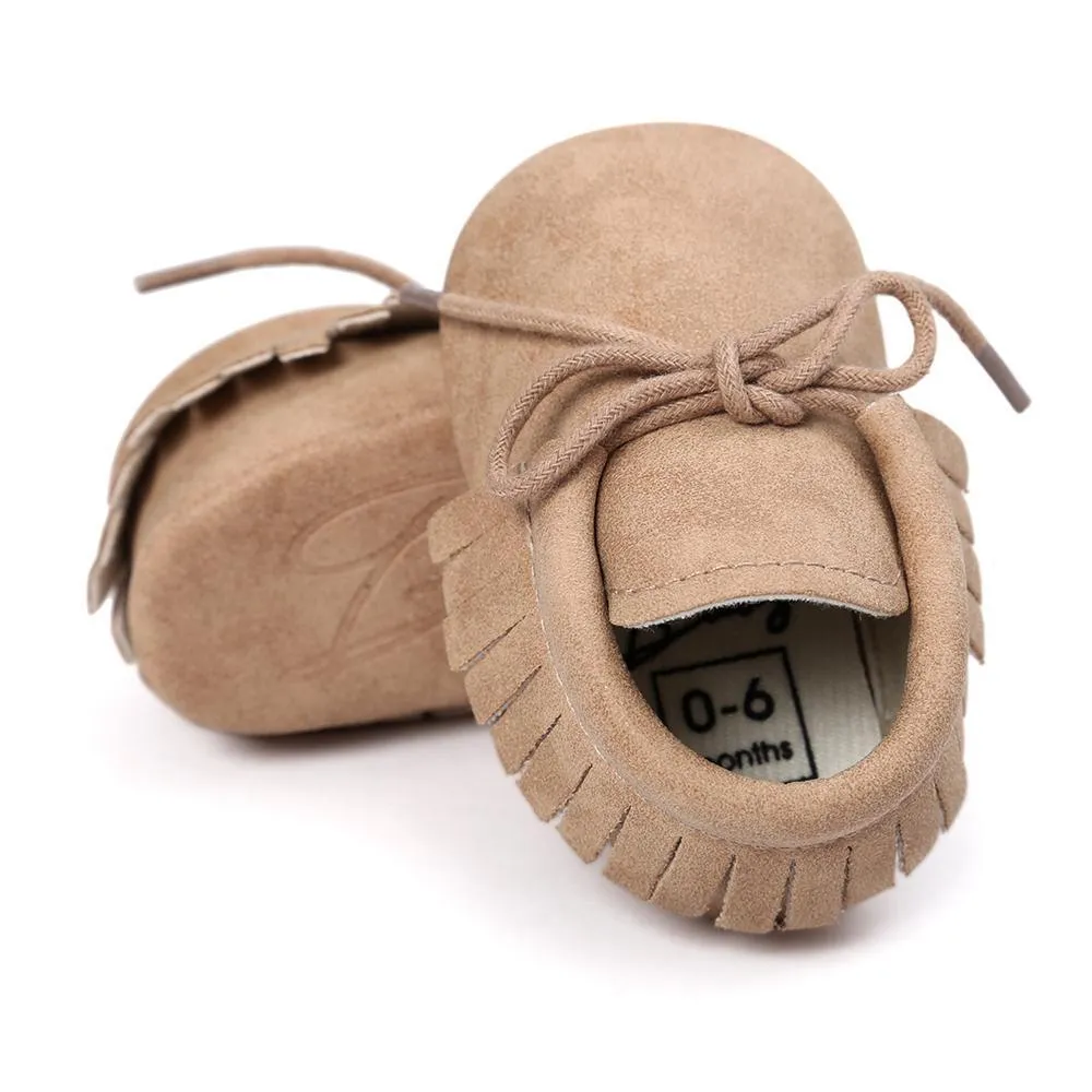 Baby Tassel Lace Up Comfy Flat Shoes Wholesale Shoes For Kids
