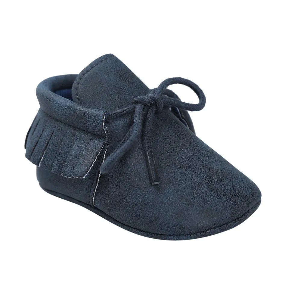 Baby Tassel Lace Up Comfy Flat Shoes Wholesale Shoes For Kids