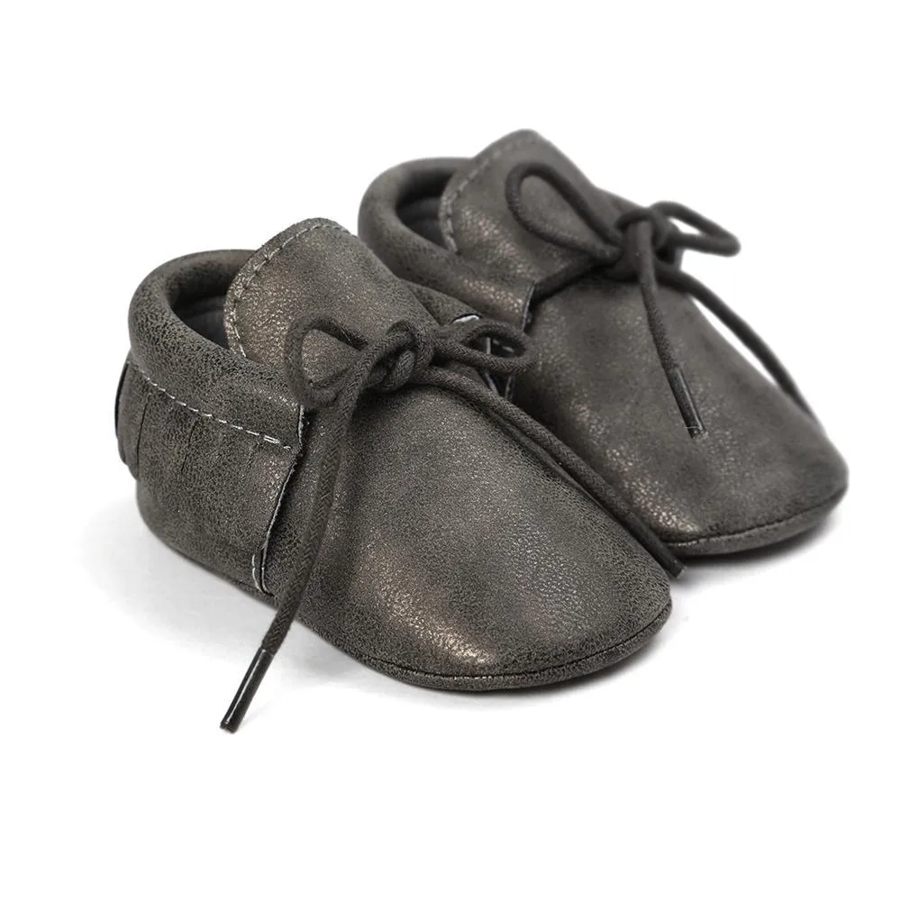 Baby Tassel Lace Up Comfy Flat Shoes Wholesale Shoes For Kids