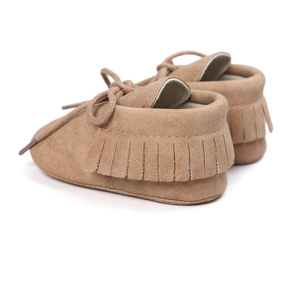 Baby Tassel Lace Up Comfy Flat Shoes Wholesale Shoes For Kids