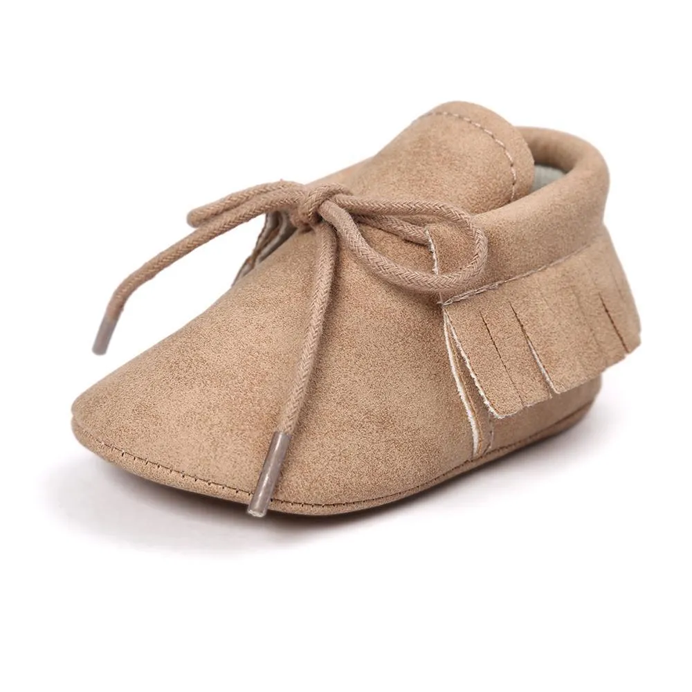 Baby Tassel Lace Up Comfy Flat Shoes Wholesale Shoes For Kids