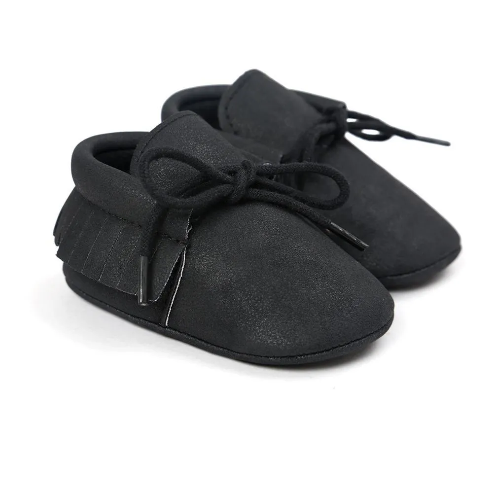 Baby Tassel Lace Up Comfy Flat Shoes Wholesale Shoes For Kids