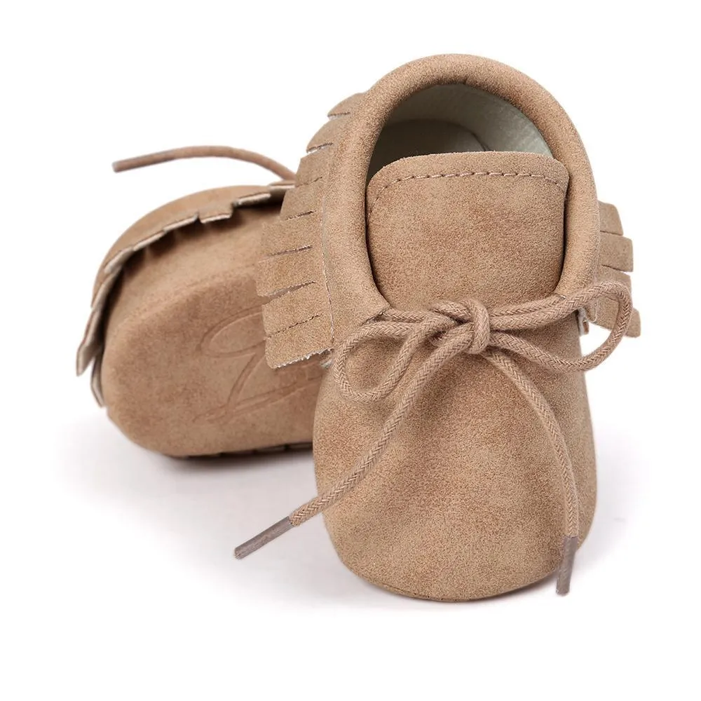 Baby Tassel Lace Up Comfy Flat Shoes Wholesale Shoes For Kids