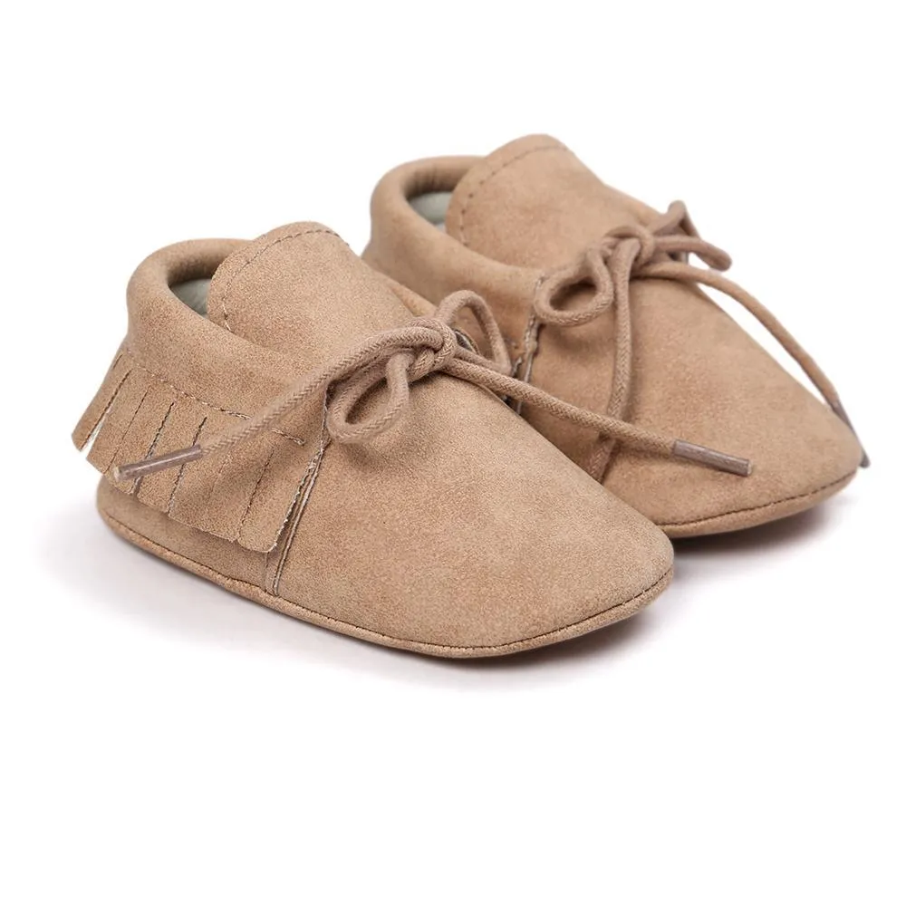 Baby Tassel Lace Up Comfy Flat Shoes Wholesale Shoes For Kids