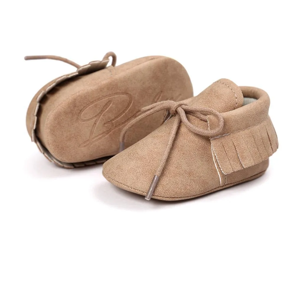 Baby Tassel Lace Up Comfy Flat Shoes Wholesale Shoes For Kids
