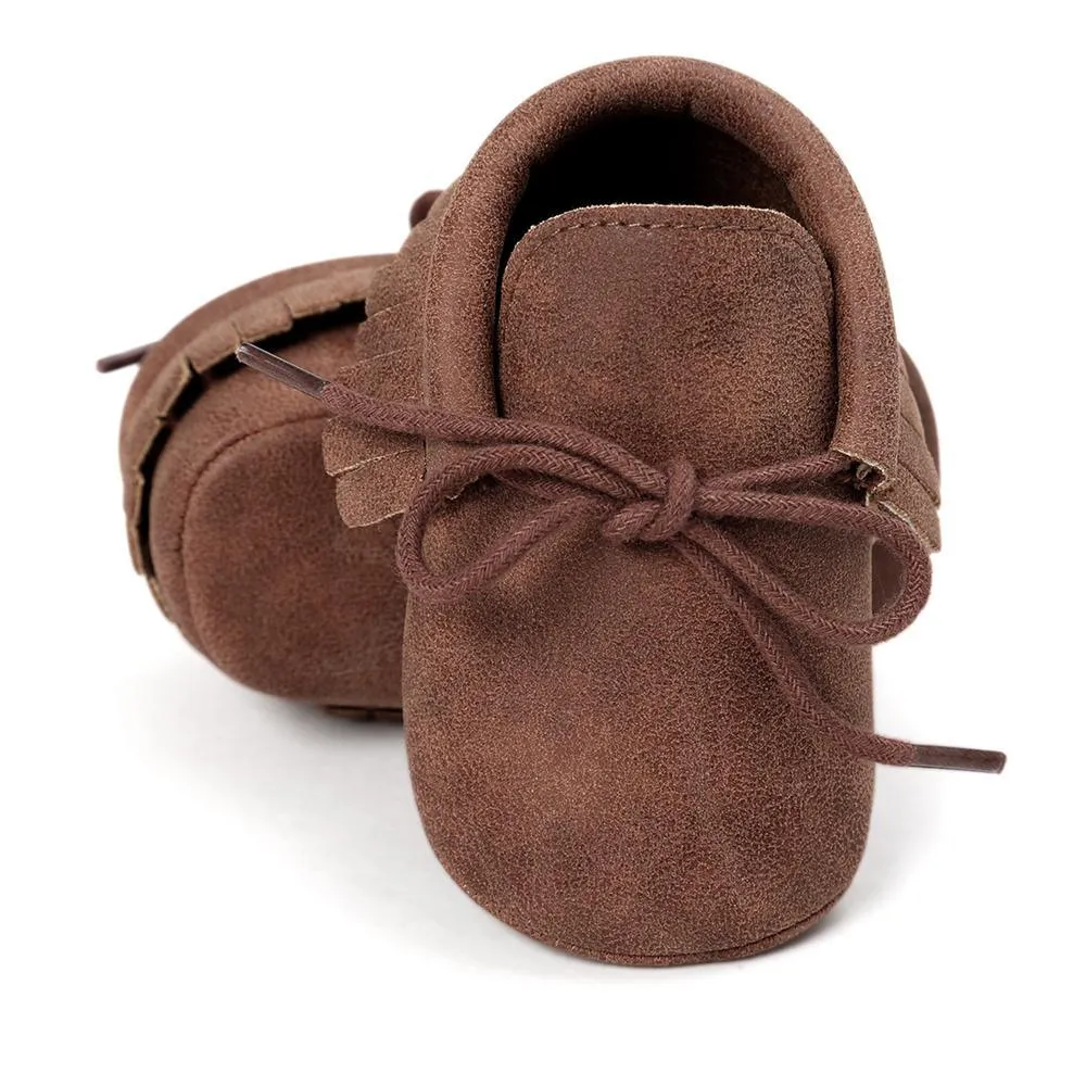 Baby Tassel Lace Up Comfy Flat Shoes Wholesale Shoes For Kids