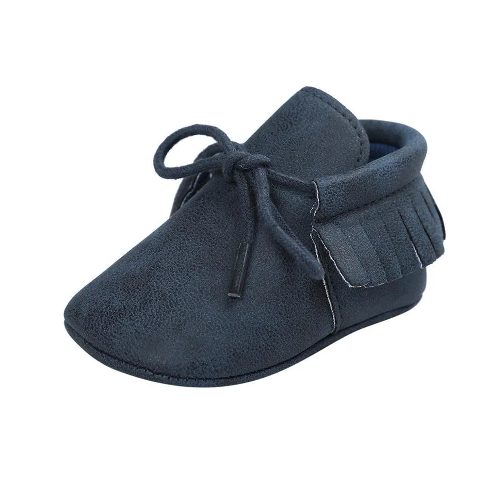 Baby Tassel Lace Up Comfy Flat Shoes Wholesale Shoes For Kids