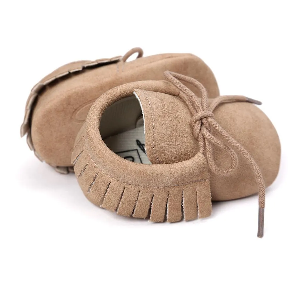 Baby Tassel Lace Up Comfy Flat Shoes Wholesale Shoes For Kids