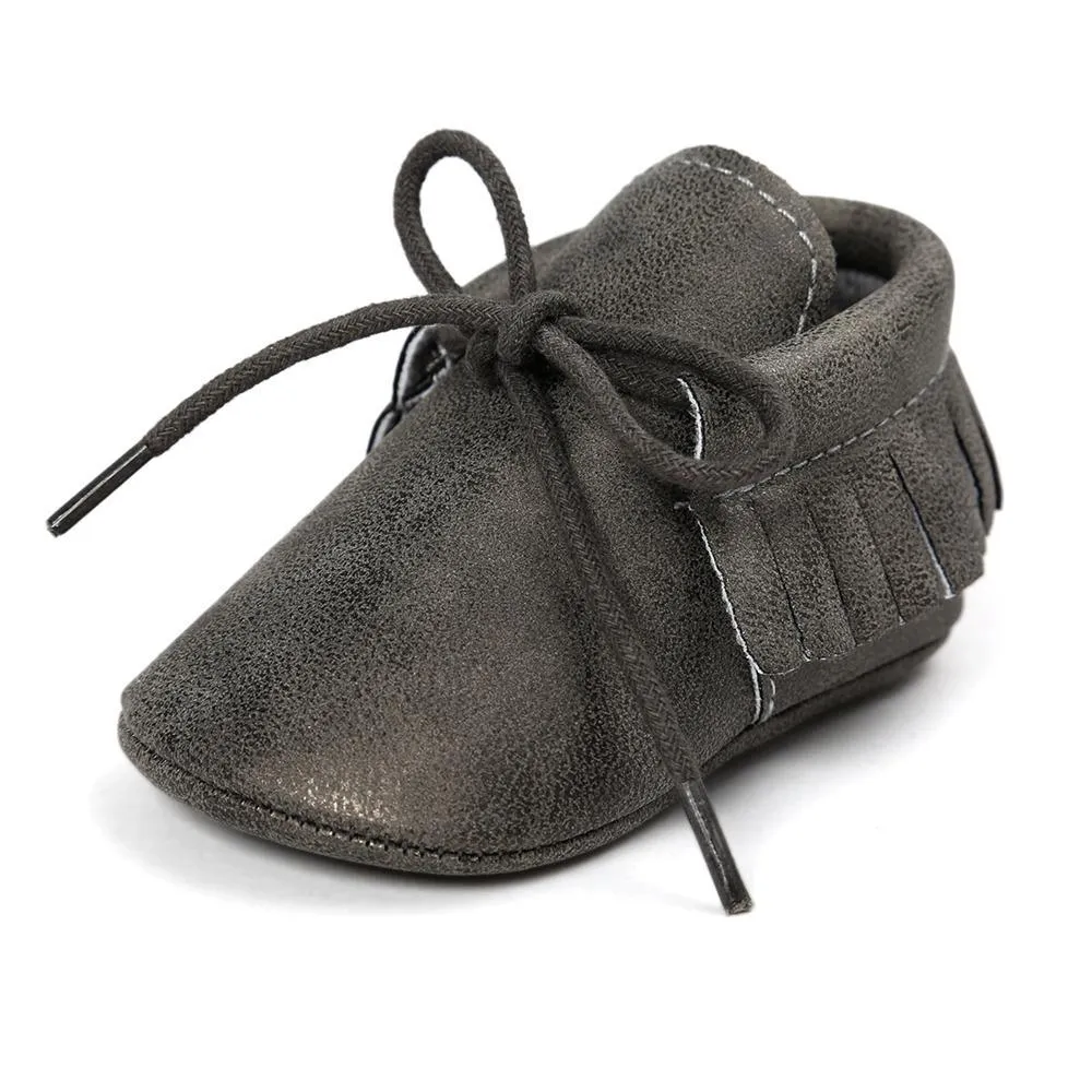 Baby Tassel Lace Up Comfy Flat Shoes Wholesale Shoes For Kids