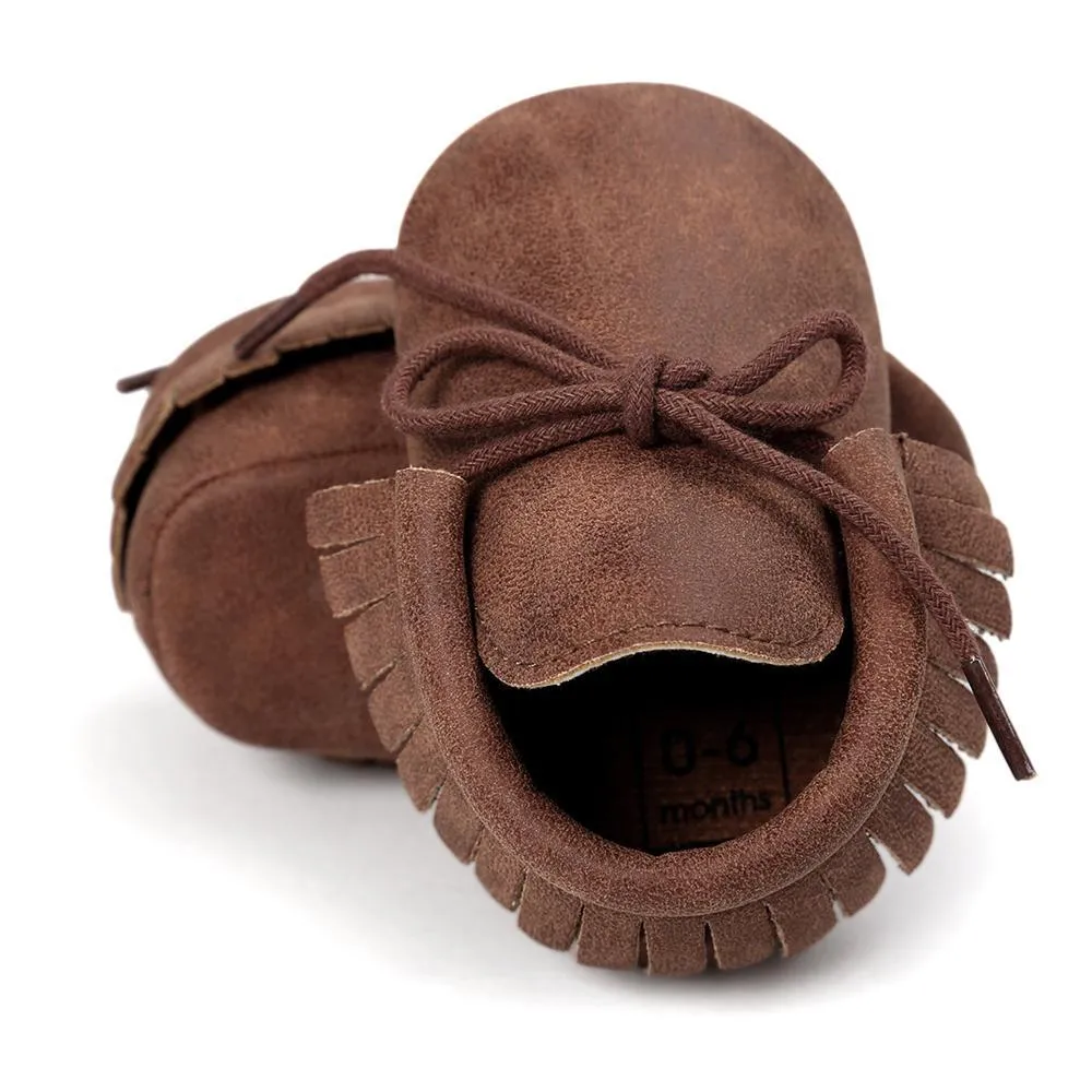 Baby Tassel Lace Up Comfy Flat Shoes Wholesale Shoes For Kids