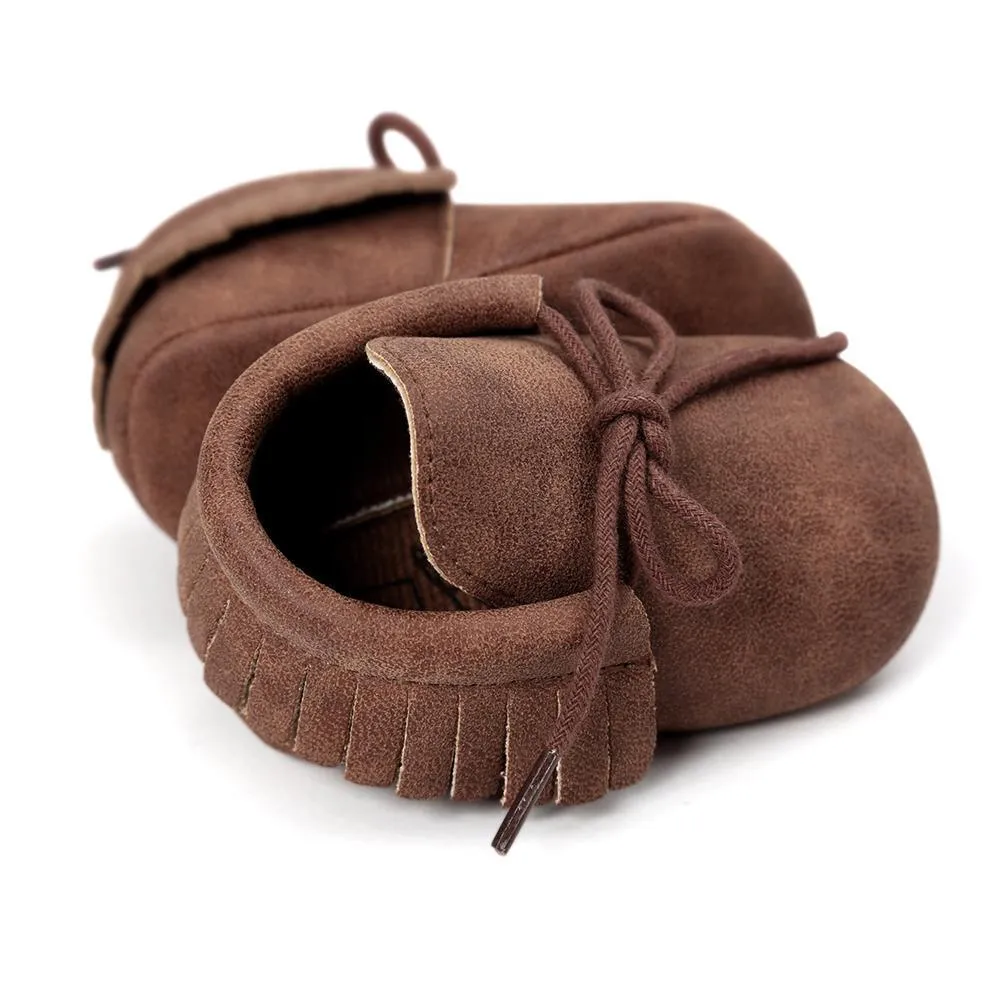 Baby Tassel Lace Up Comfy Flat Shoes Wholesale Shoes For Kids