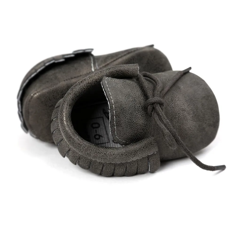 Baby Tassel Lace Up Comfy Flat Shoes Wholesale Shoes For Kids