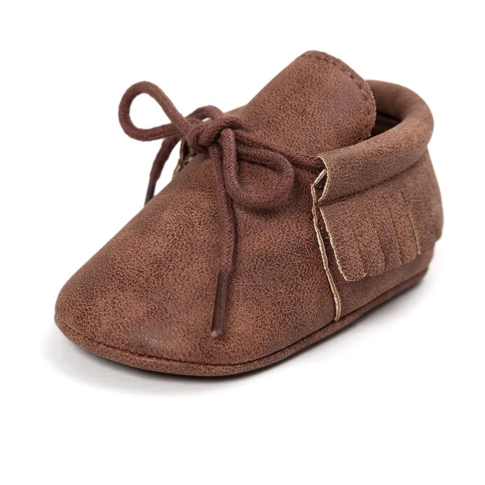Baby Tassel Lace Up Comfy Flat Shoes Wholesale Shoes For Kids
