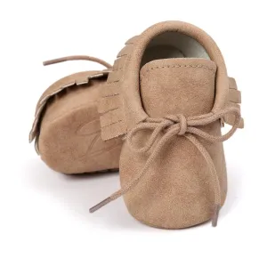 Baby Tassel Lace Up Comfy Flat Shoes Wholesale Shoes For Kids