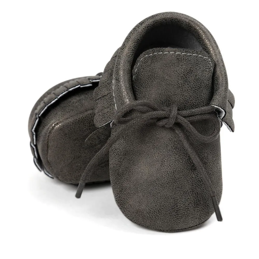 Baby Tassel Lace Up Comfy Flat Shoes Wholesale Shoes For Kids