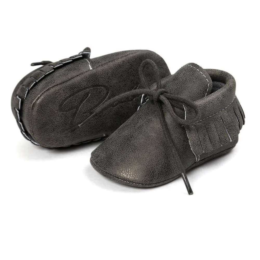Baby Tassel Lace Up Comfy Flat Shoes Wholesale Shoes For Kids