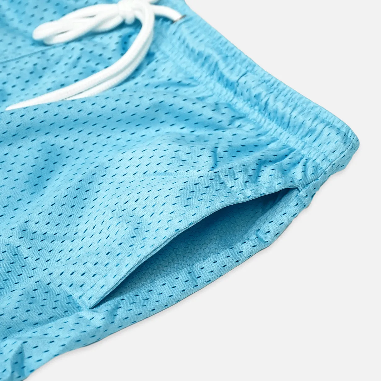 Baseball On Fire Patch Shorts - 7"