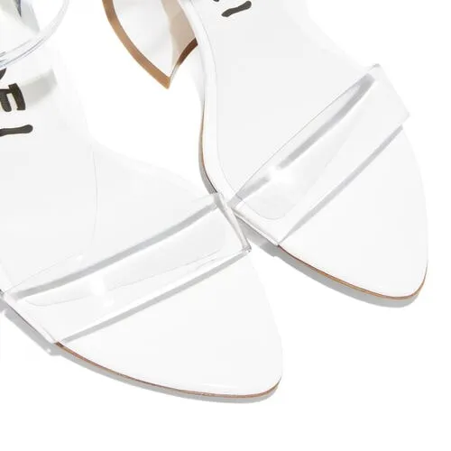 CASADEI ELODIE TIFFANY PVC SANDALS