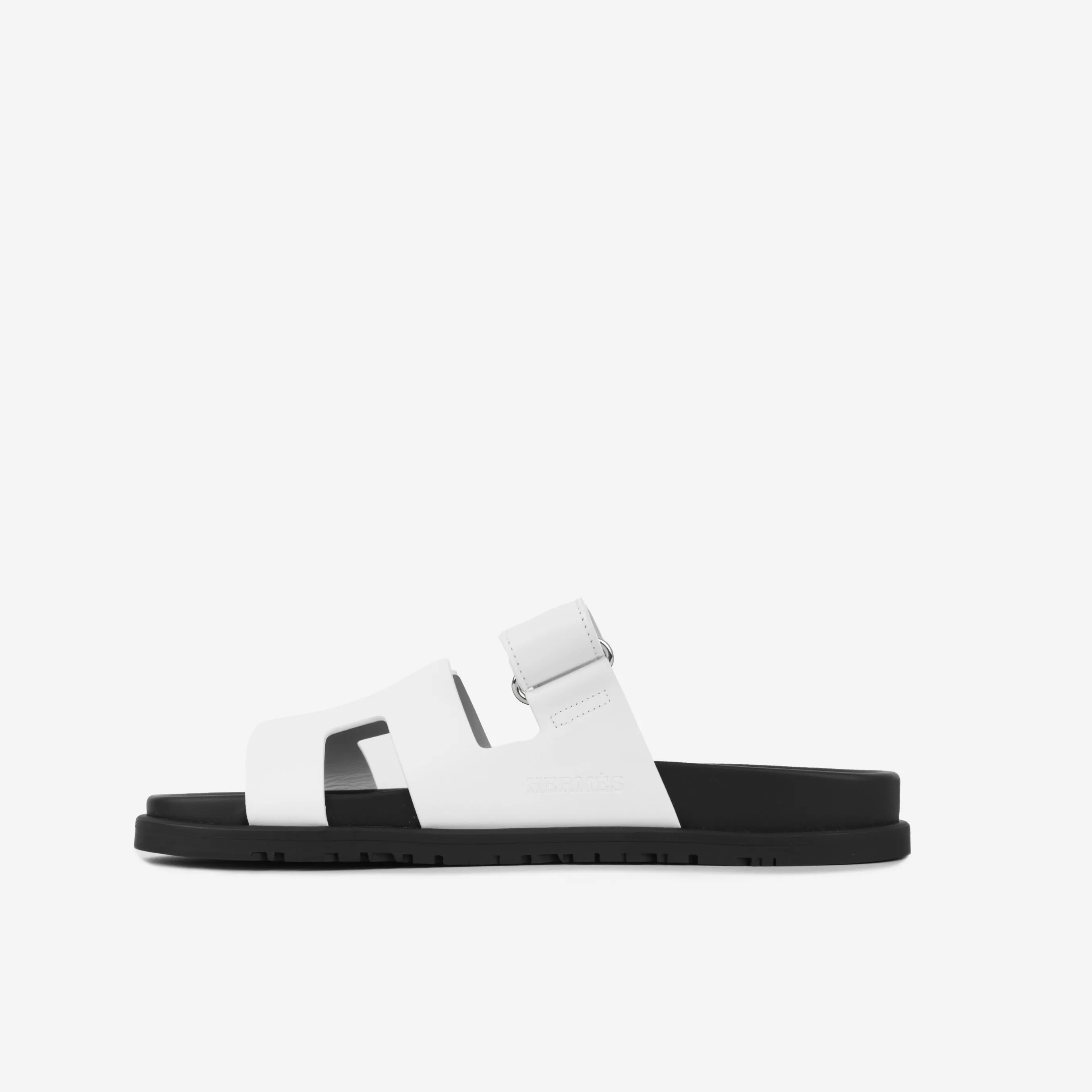 Chypre Sandal - Blanc/Noir