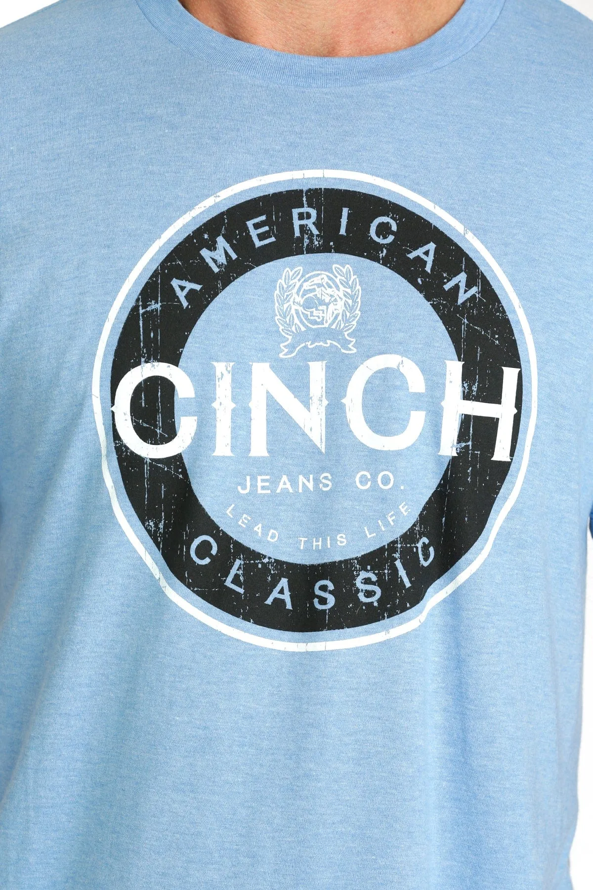 Cinch Men's Jeans Tee Light Blue