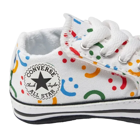 Converse scarpa da culla Chuck Taylor All Star Cribster Easy-On A06353C bianco-fantasia