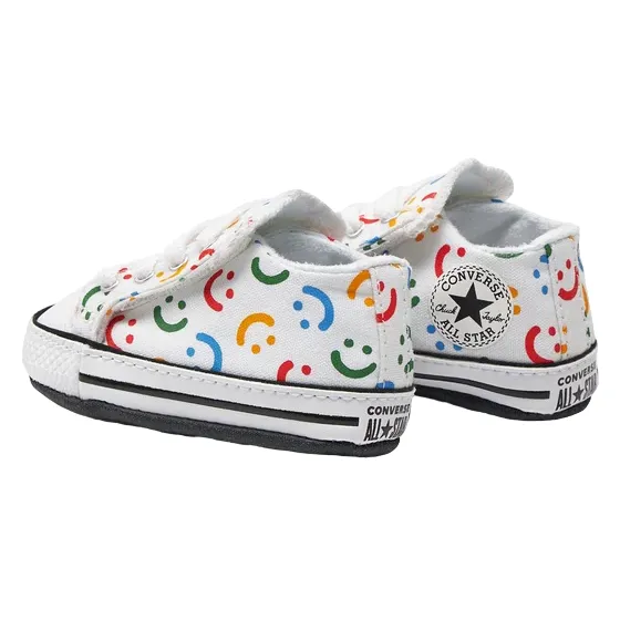 Converse scarpa da culla Chuck Taylor All Star Cribster Easy-On A06353C bianco-fantasia