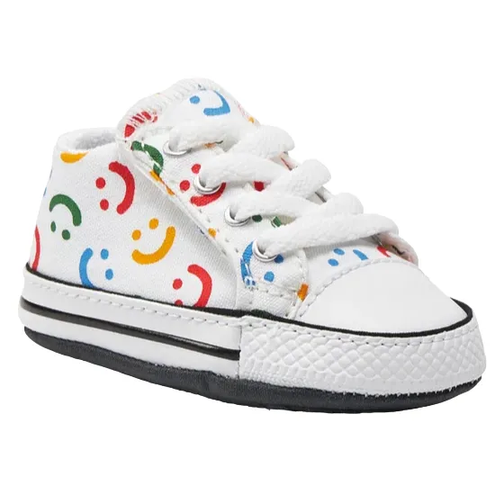 Converse scarpa da culla Chuck Taylor All Star Cribster Easy-On A06353C bianco-fantasia