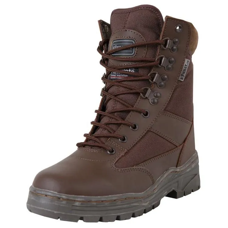 Half Leather Half Nylon Patrol Boots