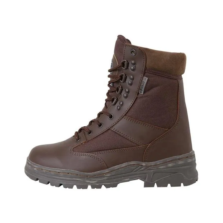 Half Leather Half Nylon Patrol Boots
