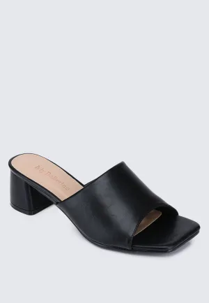 Karissa WideFit Comfy Heels In Black