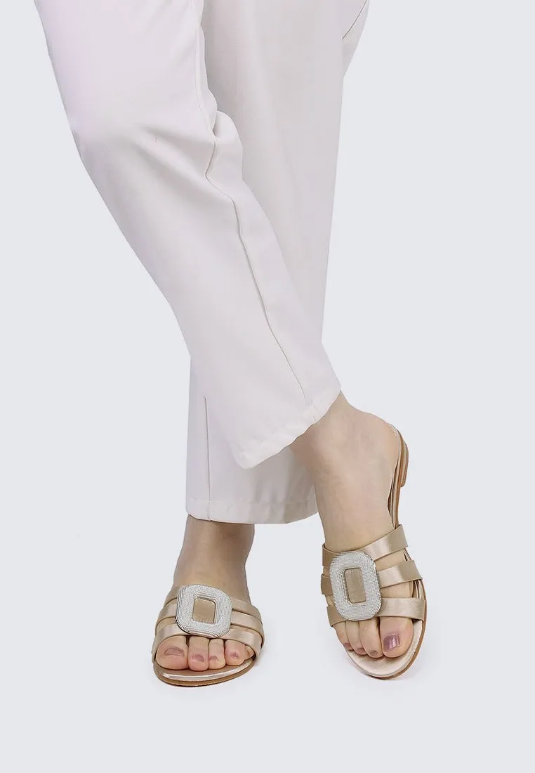 Kaylee Comfy Sandals In Champagne