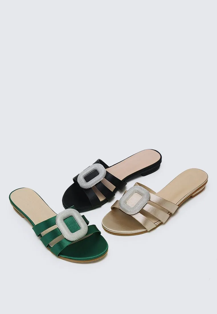 Kaylee Comfy Sandals In Champagne