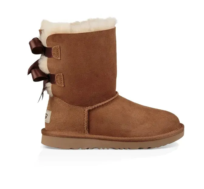 Kids’ UGG Bailey Bow II – Cozy Sheepskin Boot with a Feminine Touch