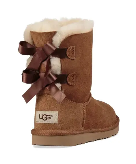Kids’ UGG Bailey Bow II – Cozy Sheepskin Boot with a Feminine Touch