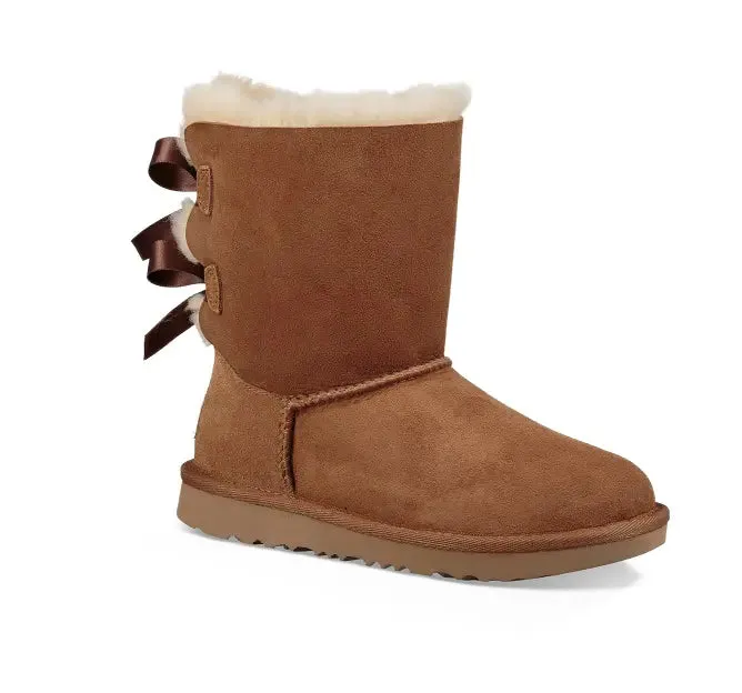 Kids’ UGG Bailey Bow II – Cozy Sheepskin Boot with a Feminine Touch