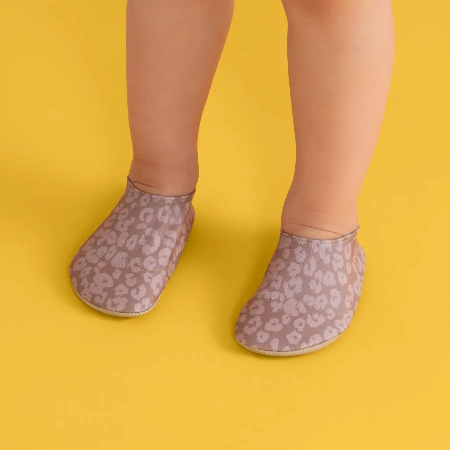 Leopard Print Kids Slipfree Shoes