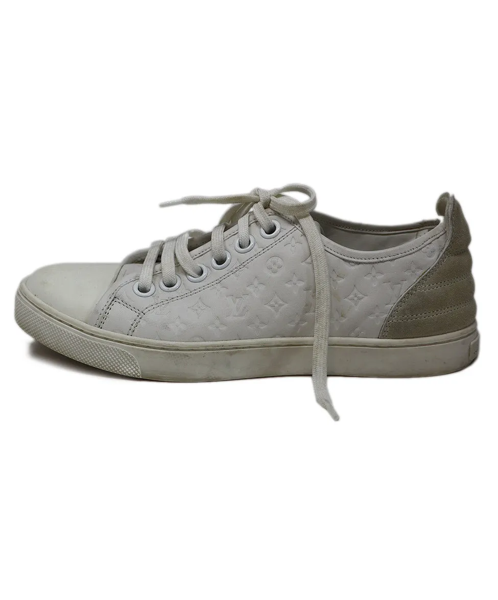 Louis Vuitton White Leather Sneakers sz 5.5
