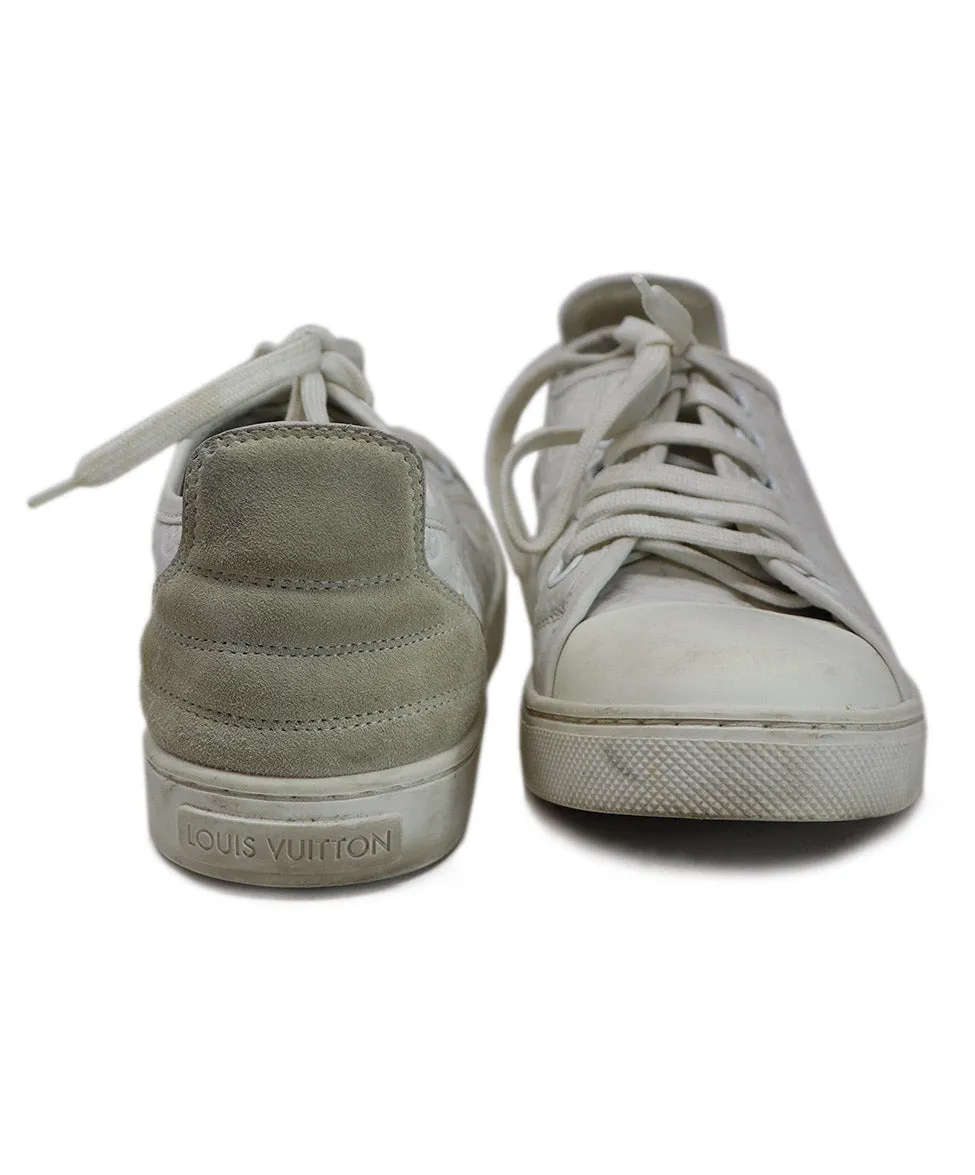 Louis Vuitton White Leather Sneakers sz 5.5