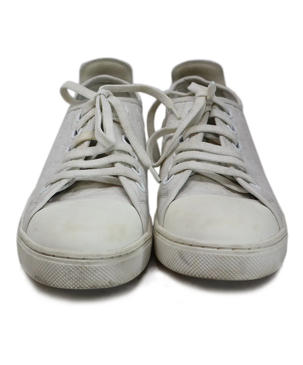 Louis Vuitton White Leather Sneakers sz 5.5