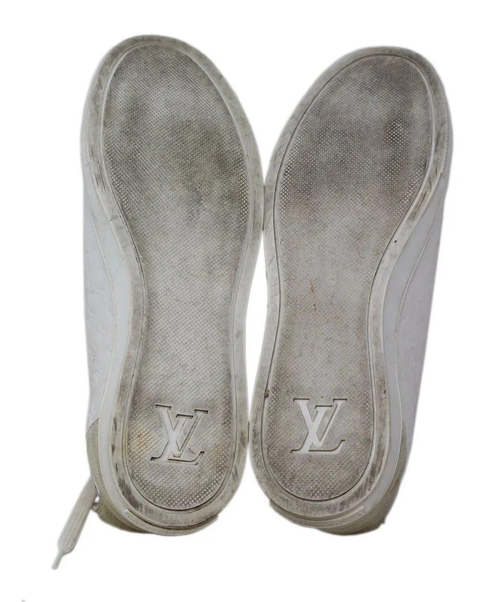 Louis Vuitton White Leather Sneakers sz 5.5